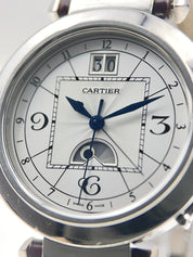 Cartier Pasha Steel 42mm Stainless Steel Moon Phase Automatic Men’s Watch 2938