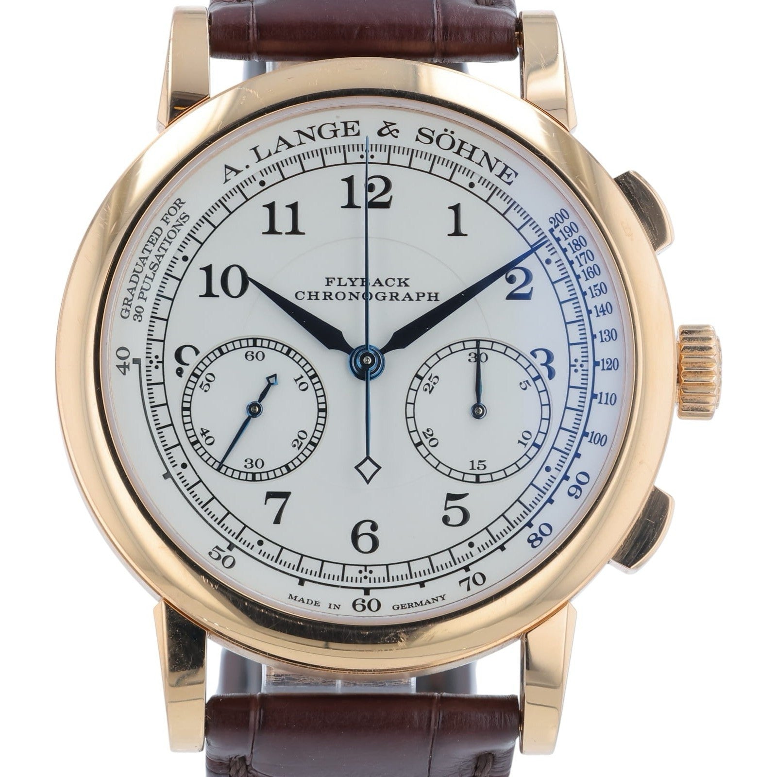 A. Lange & Sohne 1815 18k Rose Gold Silver Dial 39.5mm Manual Wind Men’s 414.032