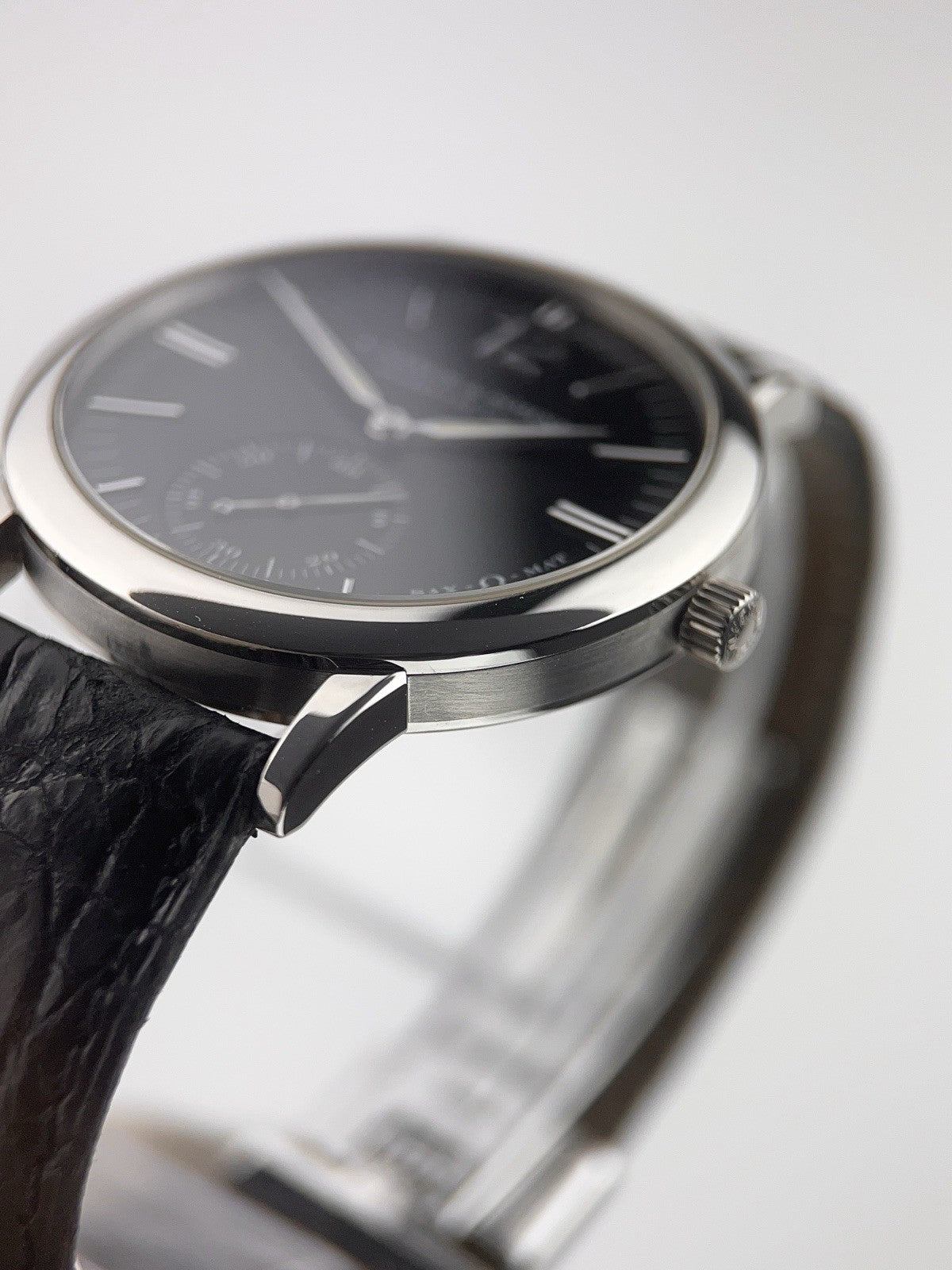 A. Lange & Sohne Langematik 18k White Gold  Black Dial 37mm Automatic 301.027