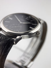 A. Lange & Sohne Langematik 18k White Gold  Black Dial 37mm Automatic 301.027