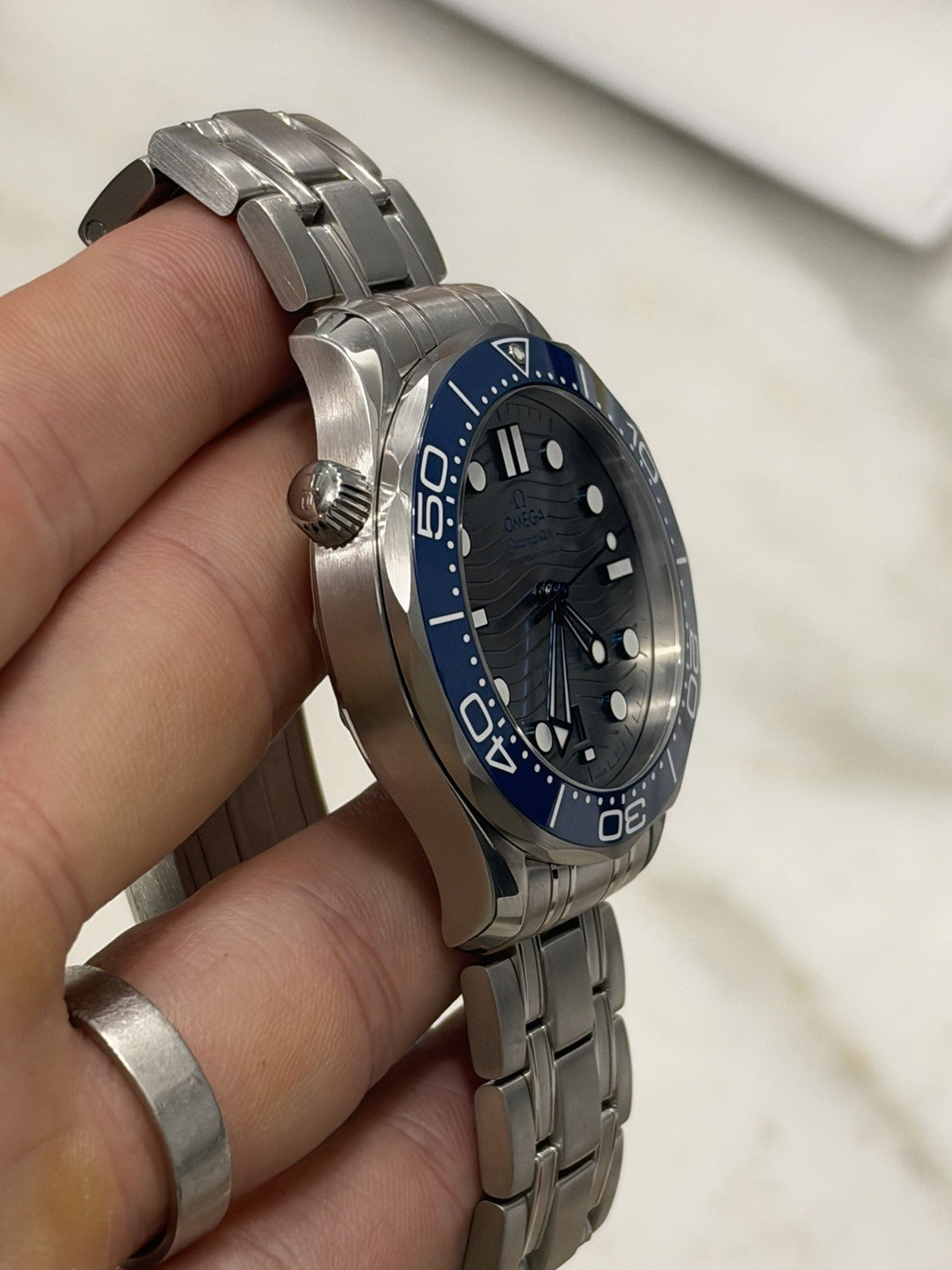Omega Seamaster Steel Gray Dial 42mm Automatic Mens Watch 210.30.42.20.06.001