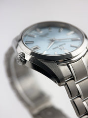 NEW 2025 Grand Seiko Titanium Ice Blue Dial 40mm Automatic Mens Watch SBGH349G