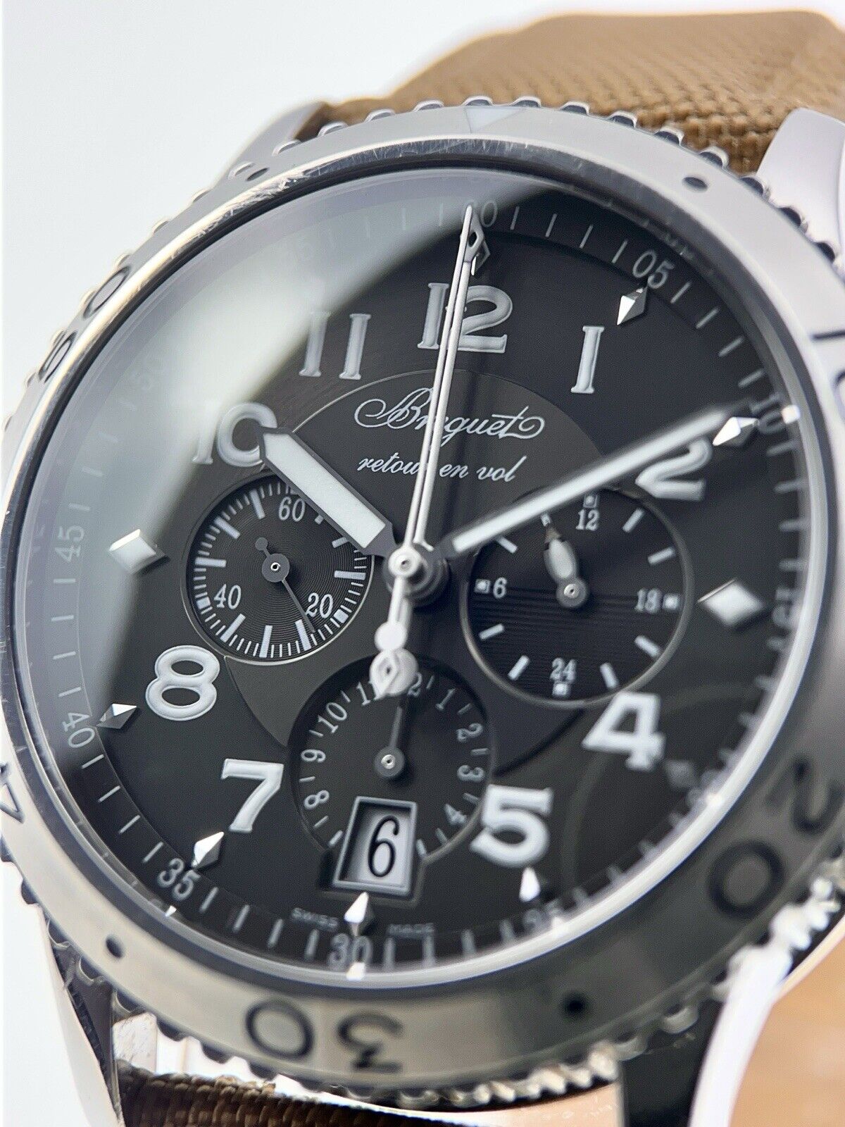 Breguet Type XX Chronograph Stainless Steel 42mm Automatic Mens Watch 3810