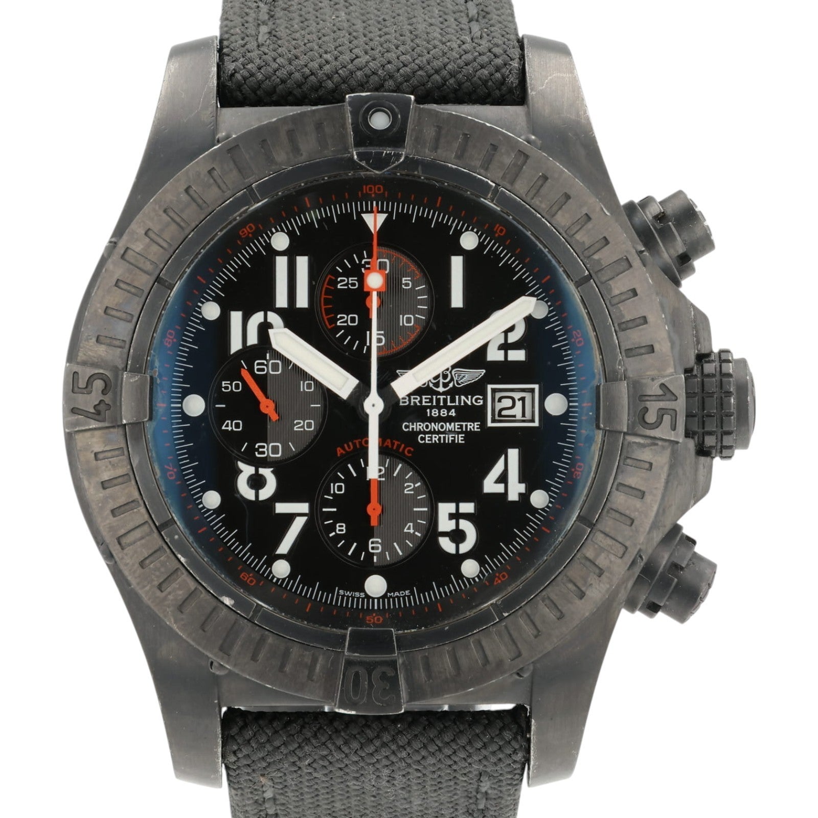 Breitling Super Avenger Date Blacksteel M13370 Limited Edition 48mm Watch
