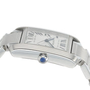 Cartier Tank Francaise Stainless Steel Silver Dial 28x32mm Automatic Womens 2302