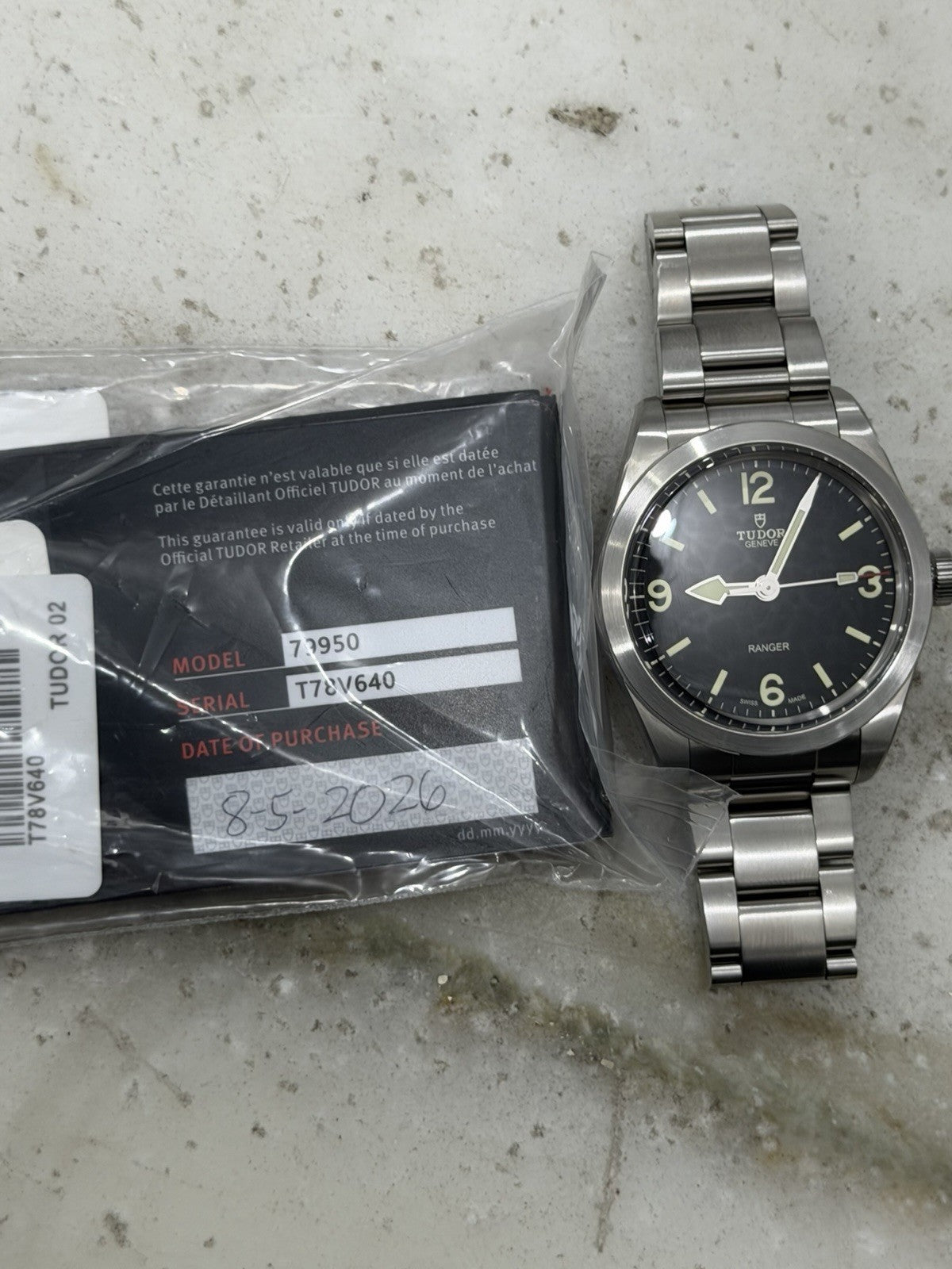 2026 Tudor Ranger 39mm Stainless Steel 79950 Black Dial Automatic Watch