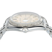 Rolex Datejust Linen Silver Dial Stainless Steel 36mm Automatic Mens Watch 16234