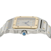 Cartier Santos Galbee Anthracite Dial Gold & Steel 29mm Quartz Men’s Watch 1566