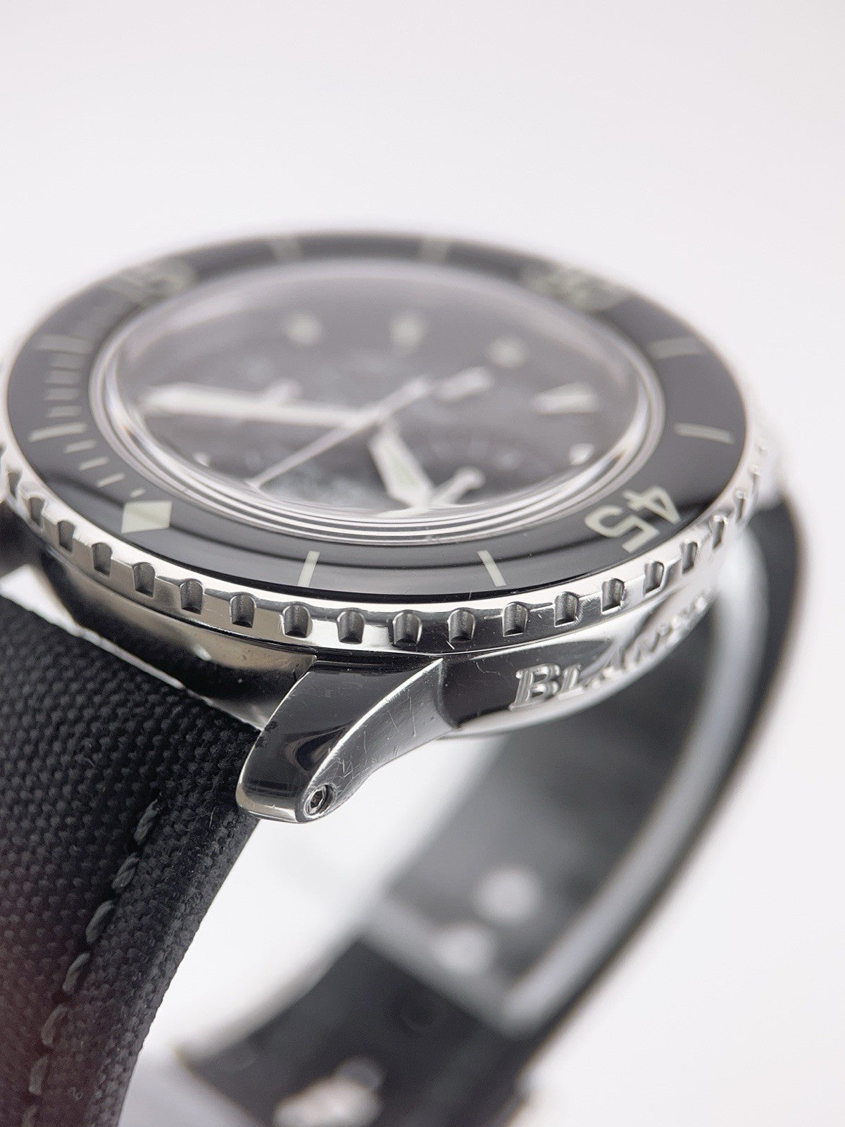 Blancpain Fifty Fathoms Steel Black Dial 45mm Automatic Mens 5085F-1130-52a