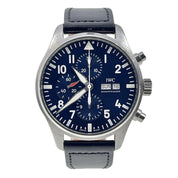 IWC Pilot Chronograph Steel Blue 43mm Automatic Men’s Watch IW377714 - B/P