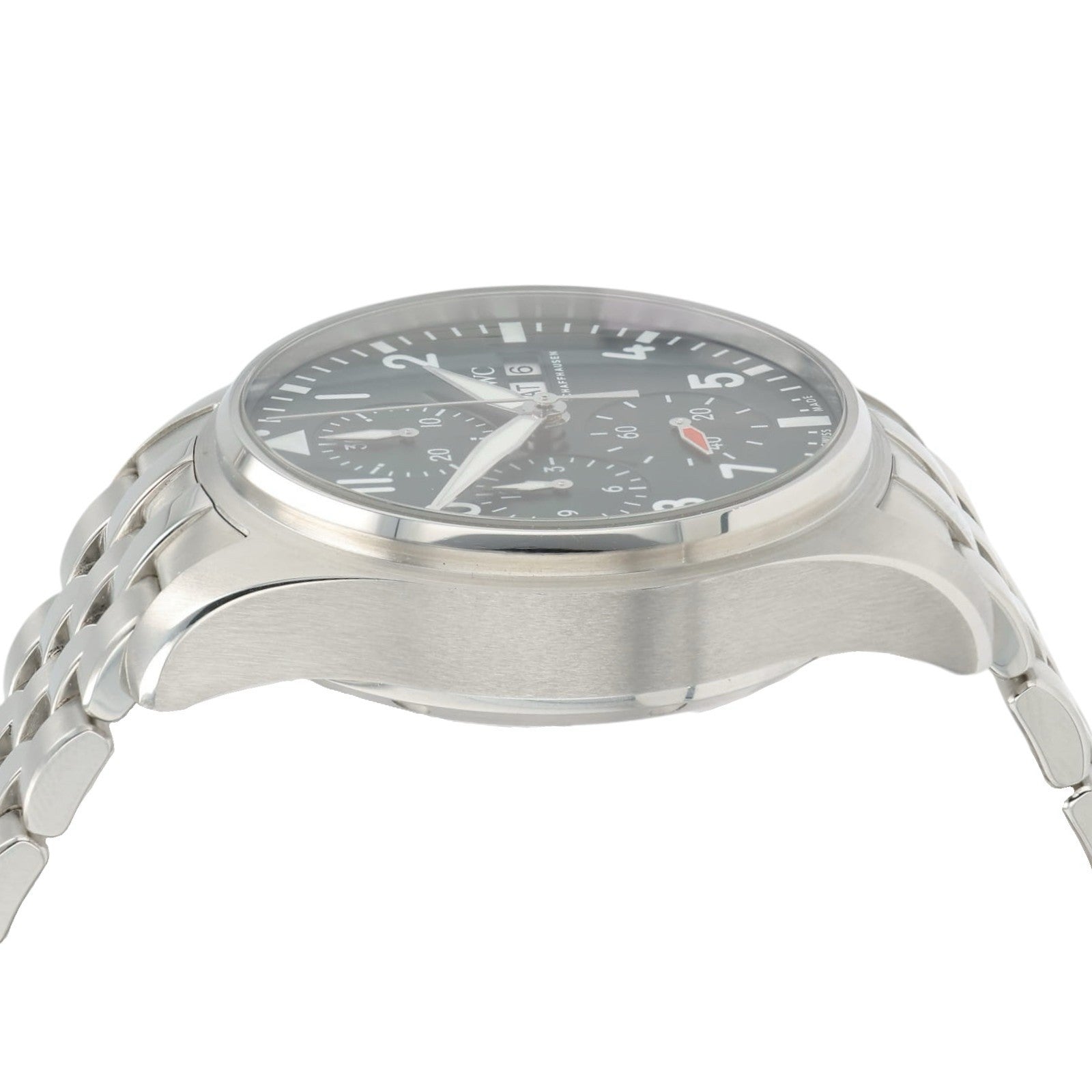 IWC Pilot Chronograph Green Dial Stainless Steel 41mm Automatic Men’s IW388104