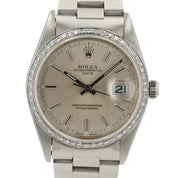 Rolex Datejust Silver Dial Stainless Steel 36mm Automatic Men’s Watch 16220