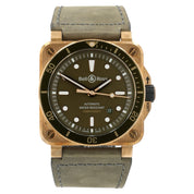 Bell & Ross Green Dial Date Bronze Green Dial 42mm Automatic Men’s Watch BR03