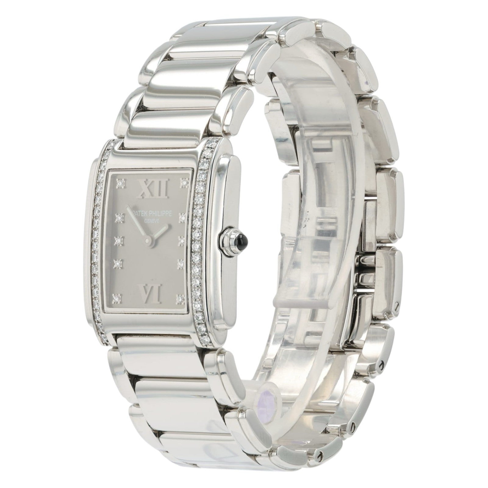 Patek Philippe Twenty Gray Dial Stainless Steel 25mm Quartz Women's Watch 4910