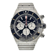 Breitling Chronomat Stainless Steel Black Dial 44mm Automatic Men’s Watch AB0136