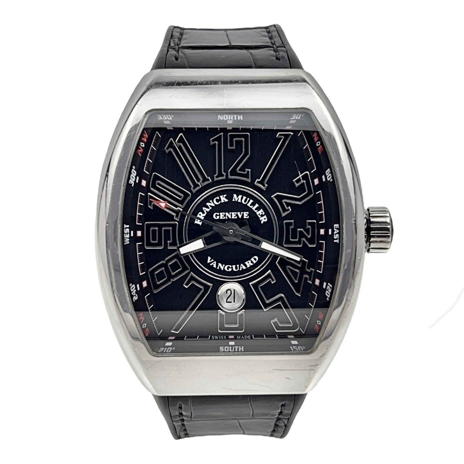 Franck Muller Vanguard Automatic Black Dial Men's Watch V 45 SC DT AC NR    B&P