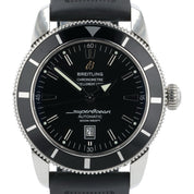 Breitling SuperOcean Black Dial Stainless Steel 46mm Automatic Mens Watch A17320