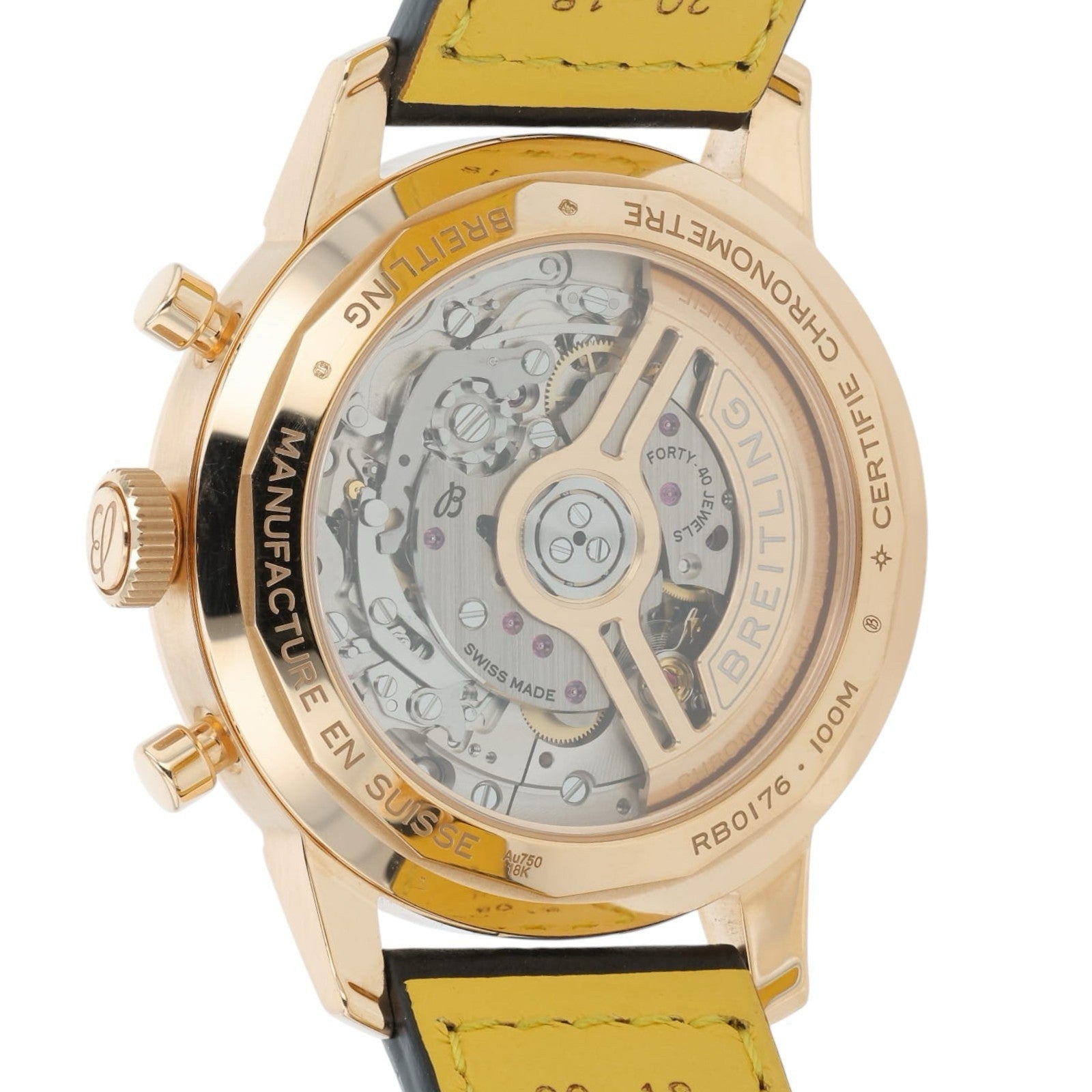 Breitling Top Time 18k Rose Gold Brown Dial 41mm Automatic Men’s Watch RB0176