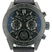 Tag Heuer Carrera Tourbillon Carbon Fiber & Titanium Black Dial 45mm CAR5A8P