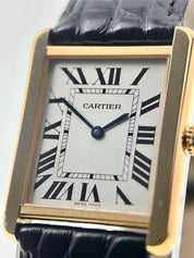 Cartier Tank Solo 18k Yellow Gold and Steel 27mm Quartz Unisex Watch 3167