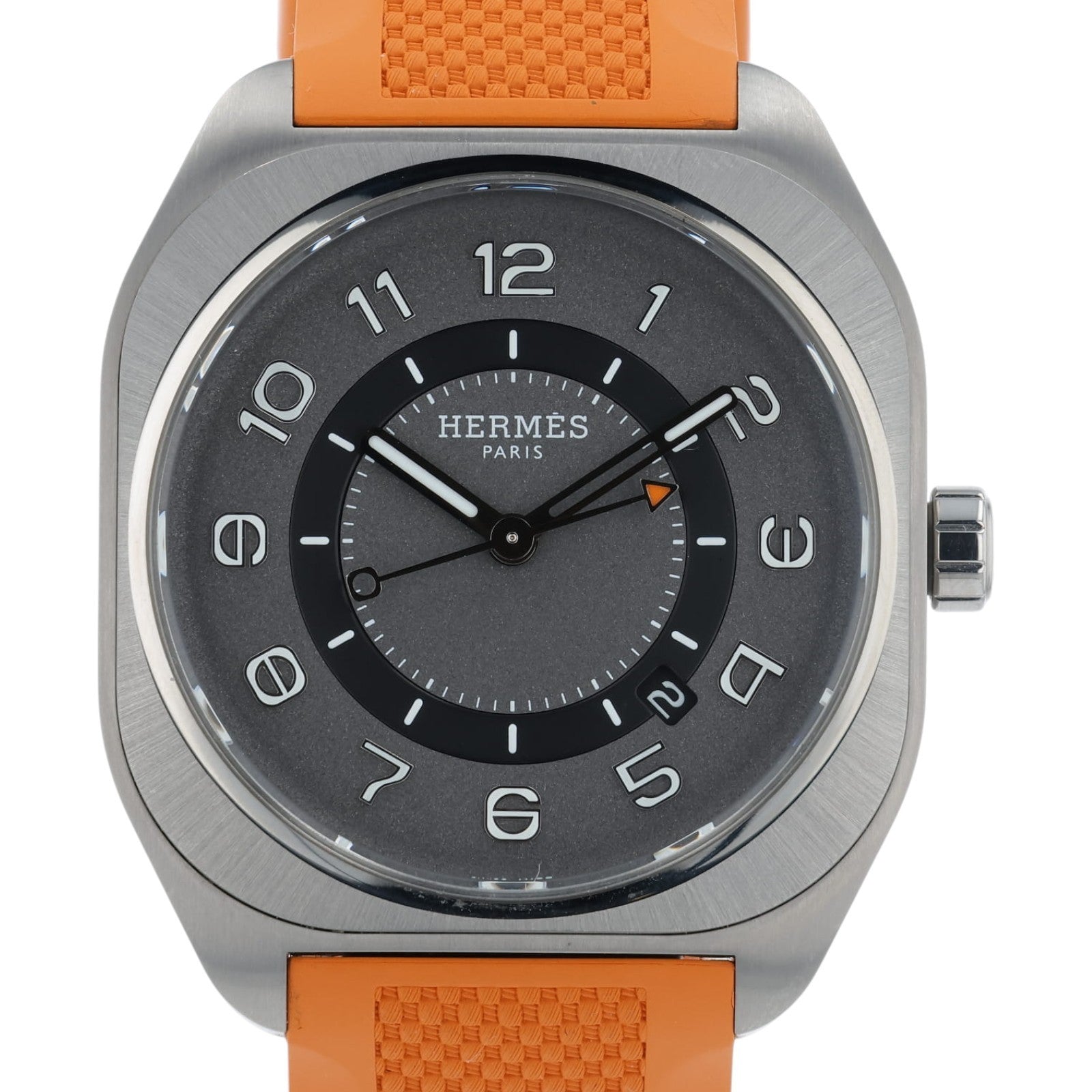 Hermes H08 Gray Dial Titanium 42mm Automatic Mens Watch W049430WW00