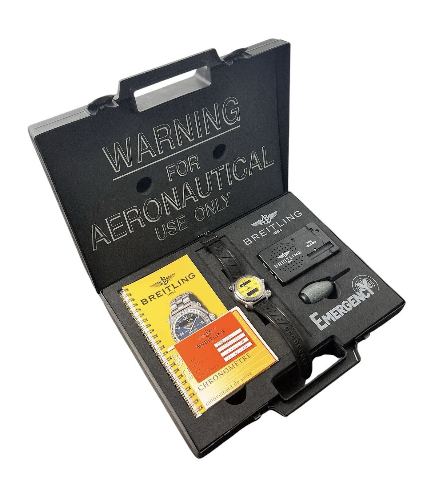Breitling Emergency Mission Yellow Dial Titanium 43mm Quartz Men’s Watch E56321