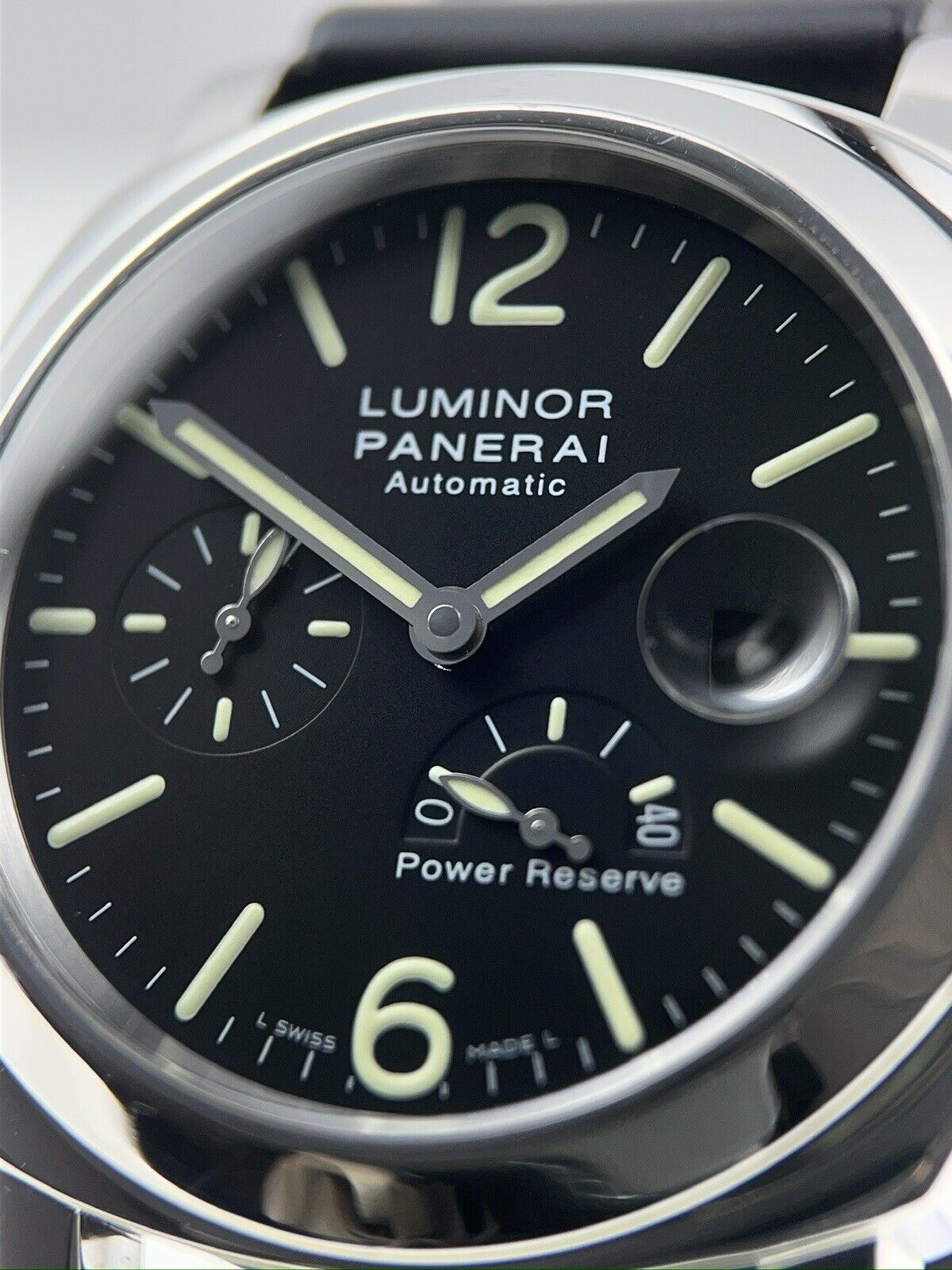 Panerai Luminor Power Reserve Steel 44mm Automatic Men’s Watch PAM00090