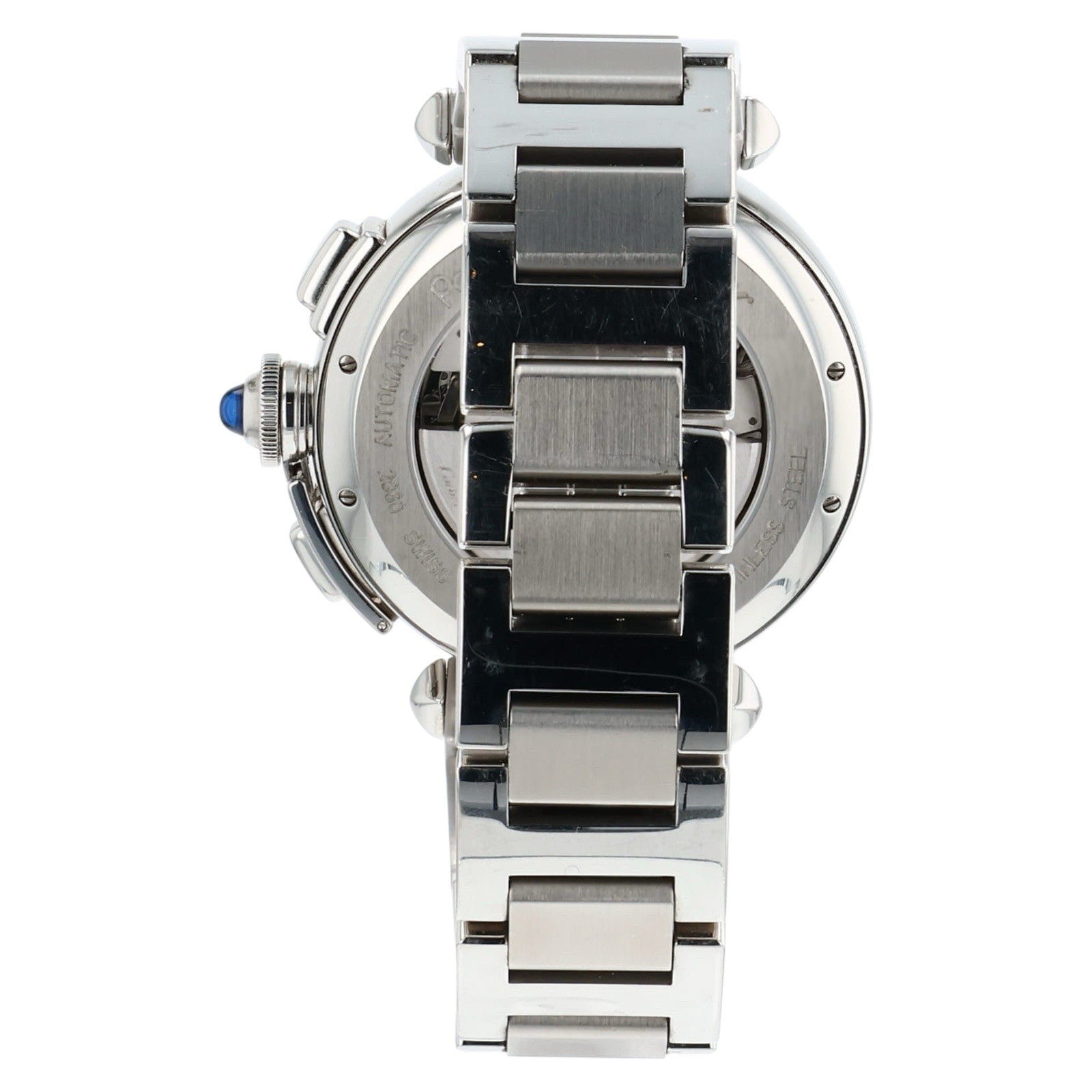 Cartier Pasha Chronograph White Dial Stainless 42mm Automatic Men’s W31085M7