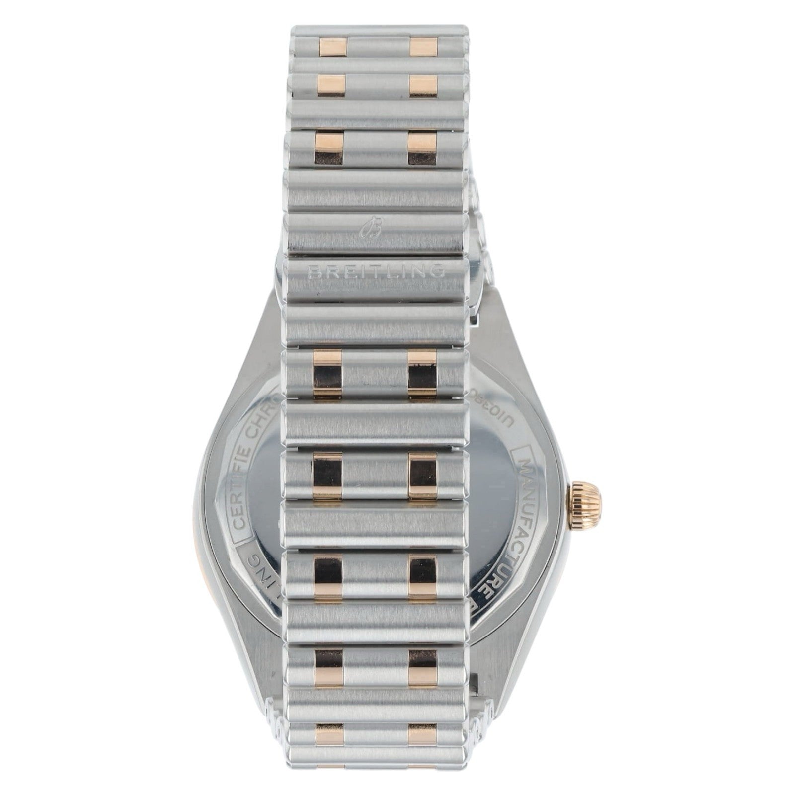 Breitling Chronomat White Dial Steel & Rose Gold 36mm Automatic Watch U10380