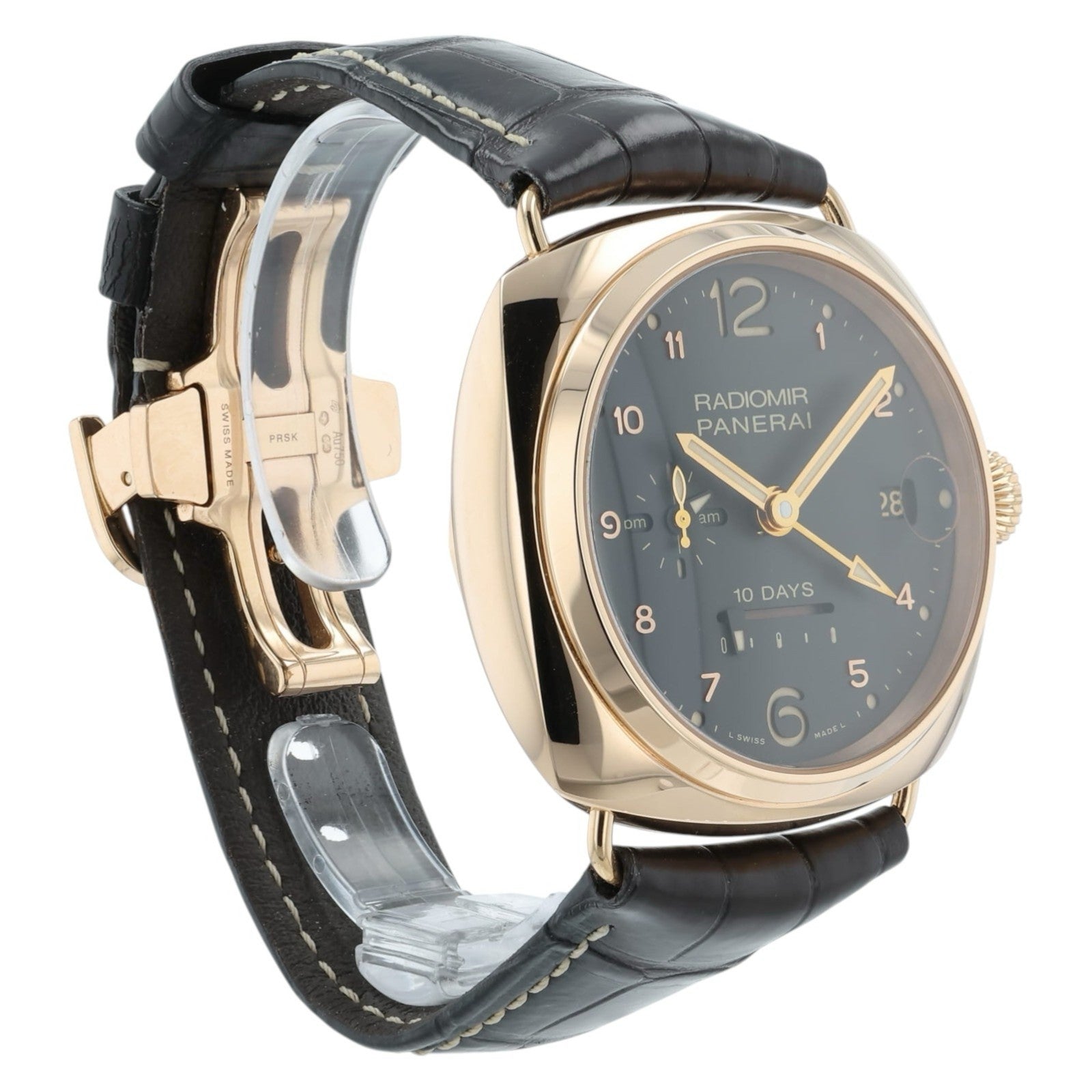 Panerai Luminor Oro Rosso Brown Dial 18k Rose Gold 45mm Automatic Mens PAM00497