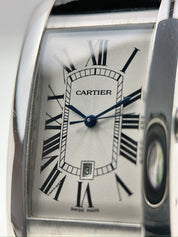 Cartier Tank Americaine 18k White Gold Automatic Men’s Watch 1741