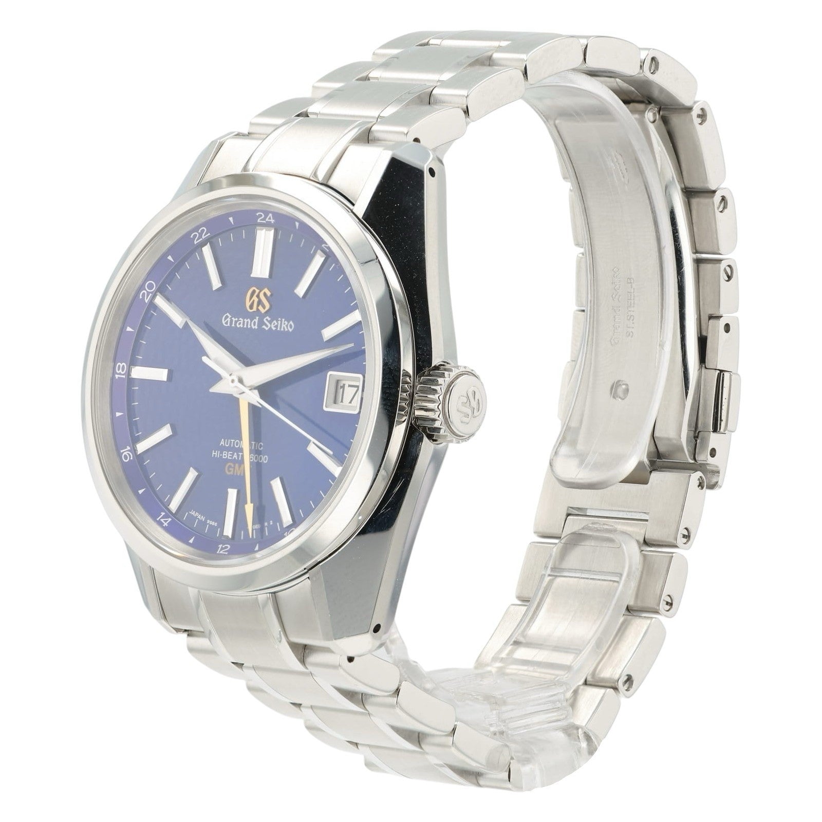 Grand Seiko “Peacock” Blue Dial Stainless Steel 40mm Automatic Mens SBGJ261