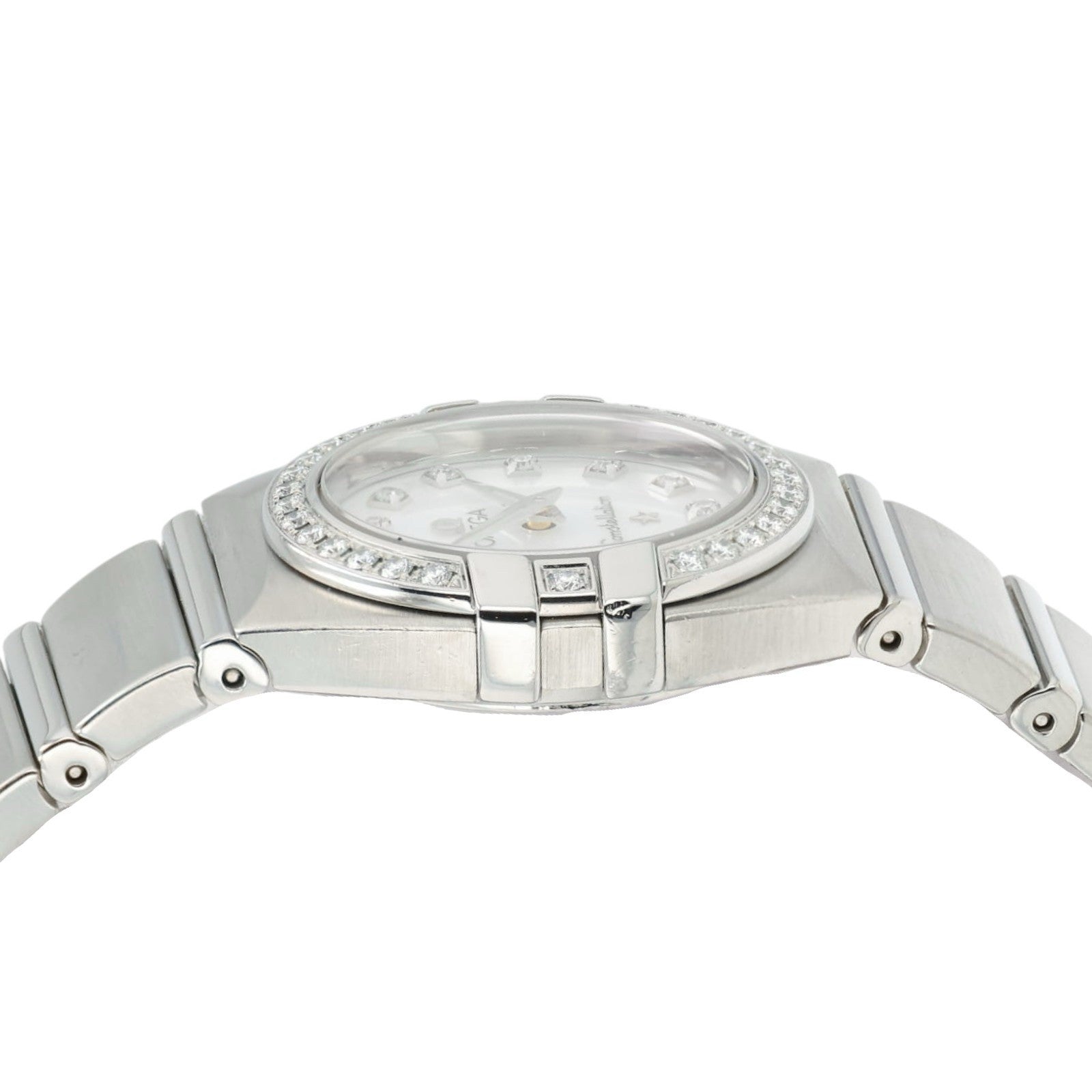 Omega Constellation MOP Dial Stainless Steel 24mm Quartz Womens Watch 1589.75.00