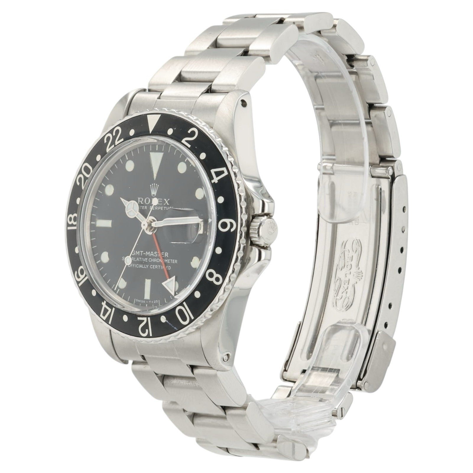 Rolex GMT-Master Black Dial Stainless Steel 40mm Automatic Men’s Watch 1675