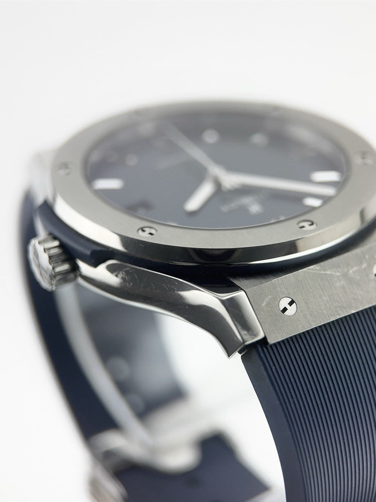 Hublot Classic Fusion Titanium Blue Dial 45mm Automatic Mens 511.NX.7170.RX