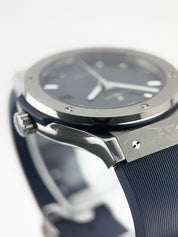 Hublot Classic Fusion Titanium Blue Dial 45mm Automatic Mens 511.NX.7170.RX
