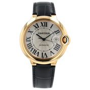Cartier Ballon Bleu 18k Yellow Gold Silver Dial 42mm Automatic Mens W6900551