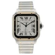 Cartier Santos Silver Dial Gold & Steel 39x47mm Automatic Men’s Watch W2SA0009