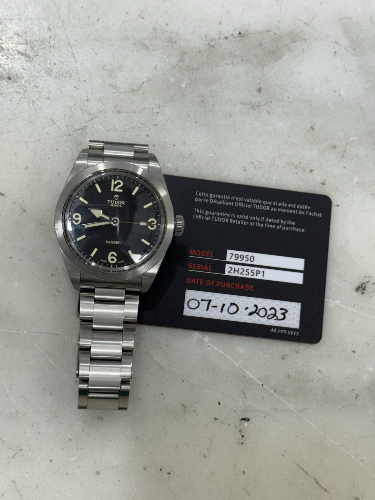 2023 Tudor Ranger 39mm Steel 79950 Black Dial Automatic Mens Watch - B/P