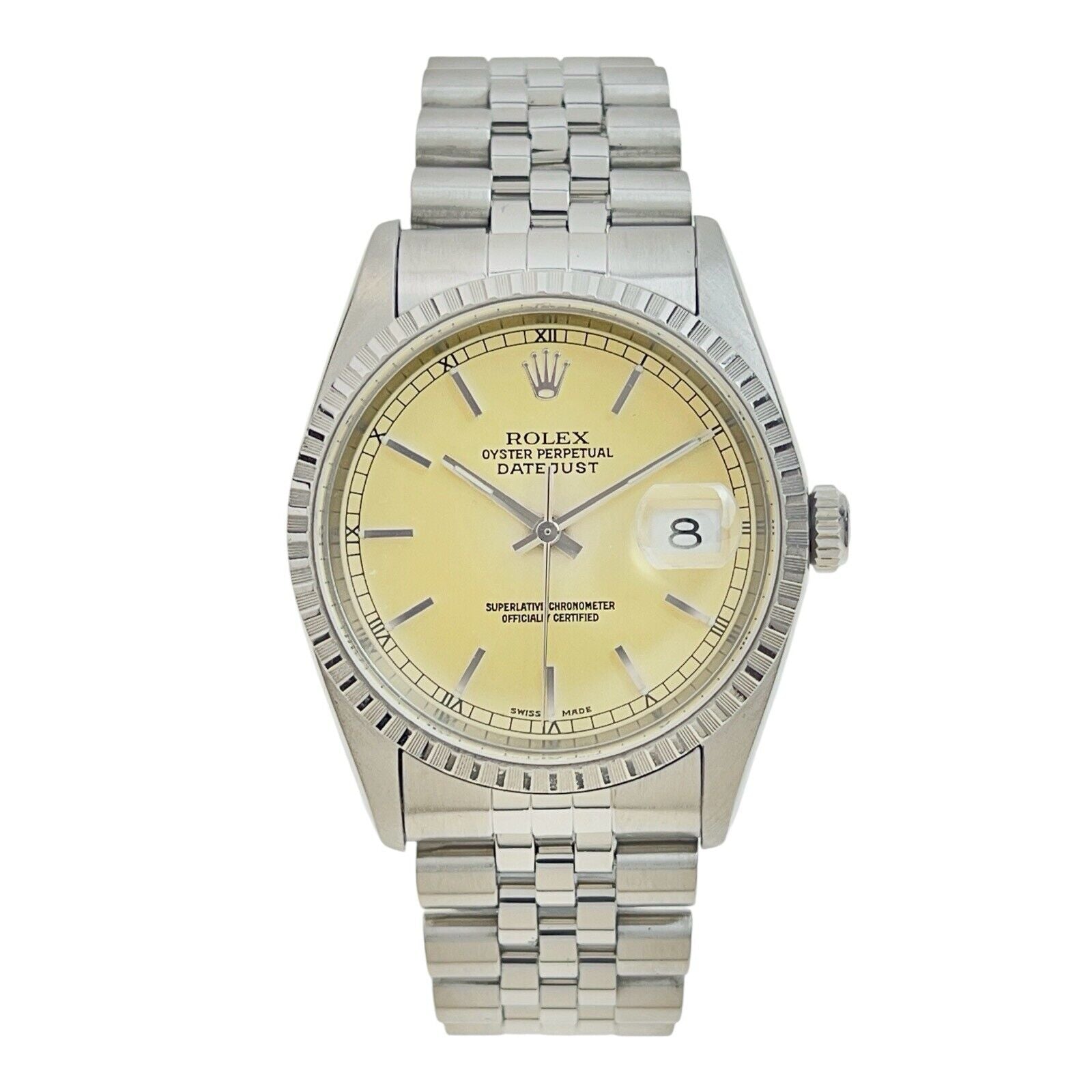 Rolex Datejust Stainless Steel 36mm Quickset Automatic Men’s Watch 16220 - All Original