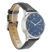 IWC Portuguese Stainless Steel Black Dial 42mm Automatic Movement Mens IW500109
