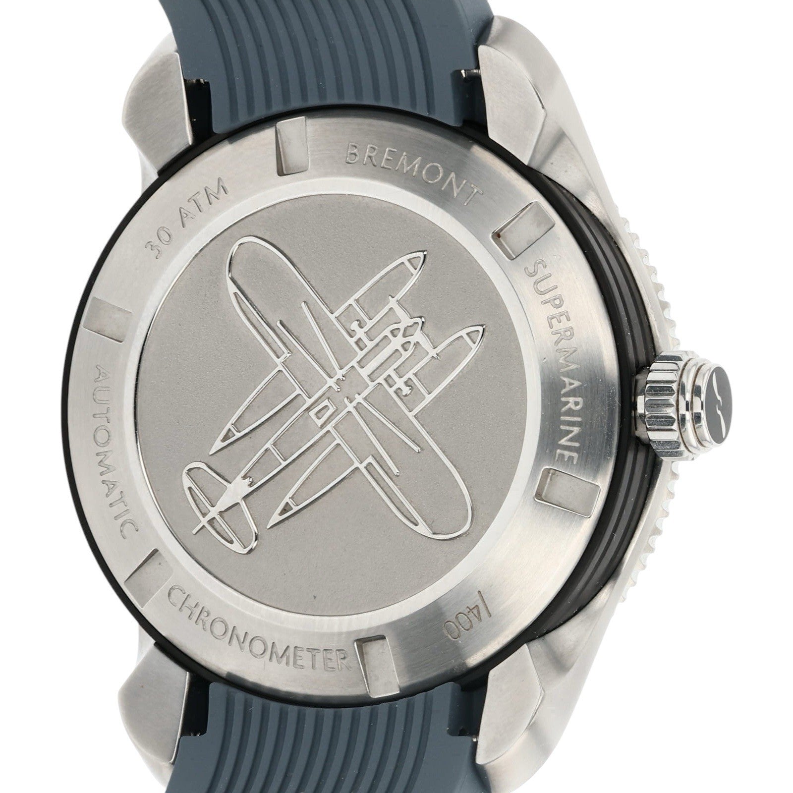 Bremont Supermarine Ocean Stainless Steel Grey Dial 40mm Automatic Men’s Watch