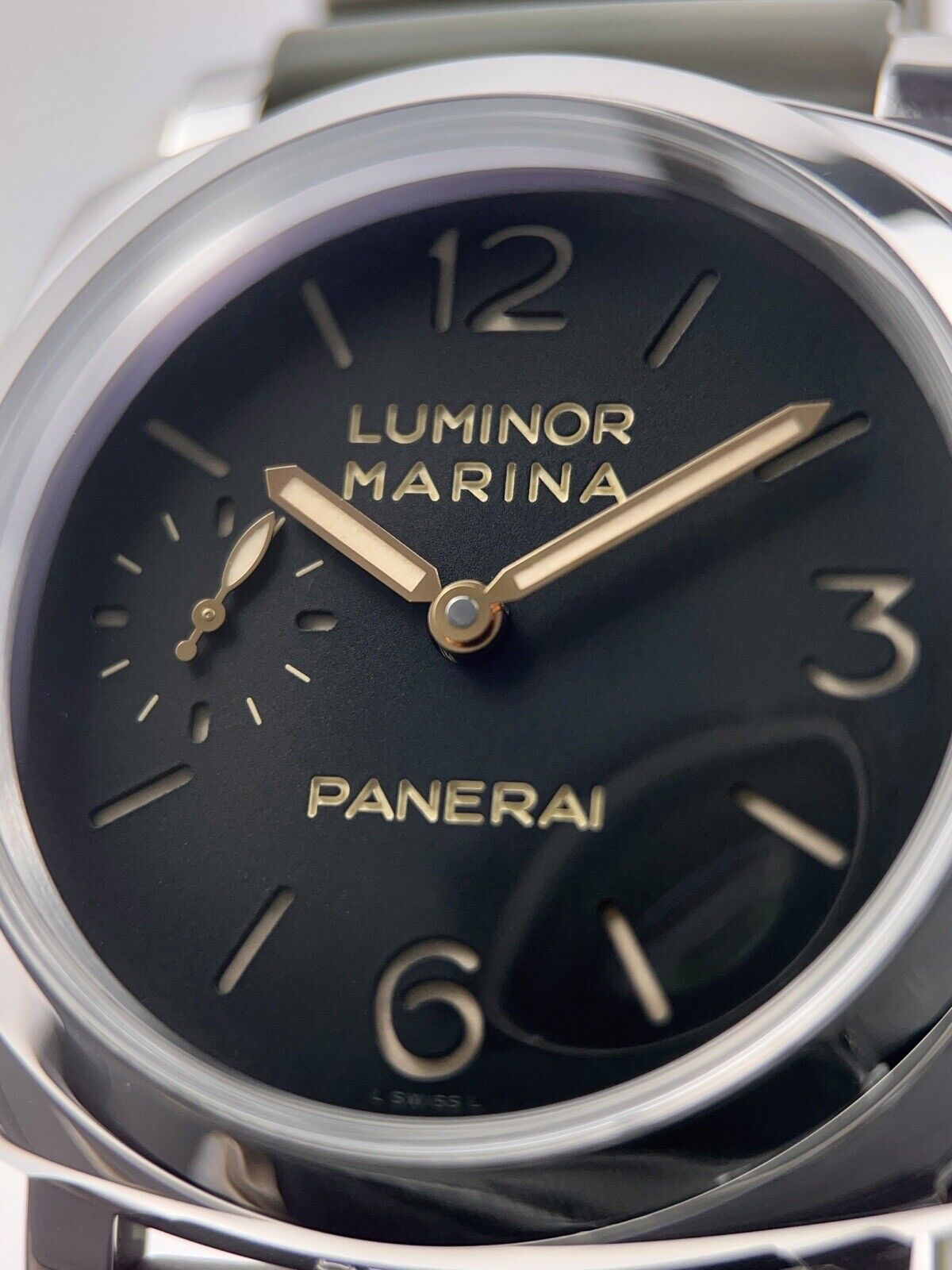 PANERAI Luminor Marina 1950 3 Days PAM00422 Hand Winding Men's Watch Black Dial