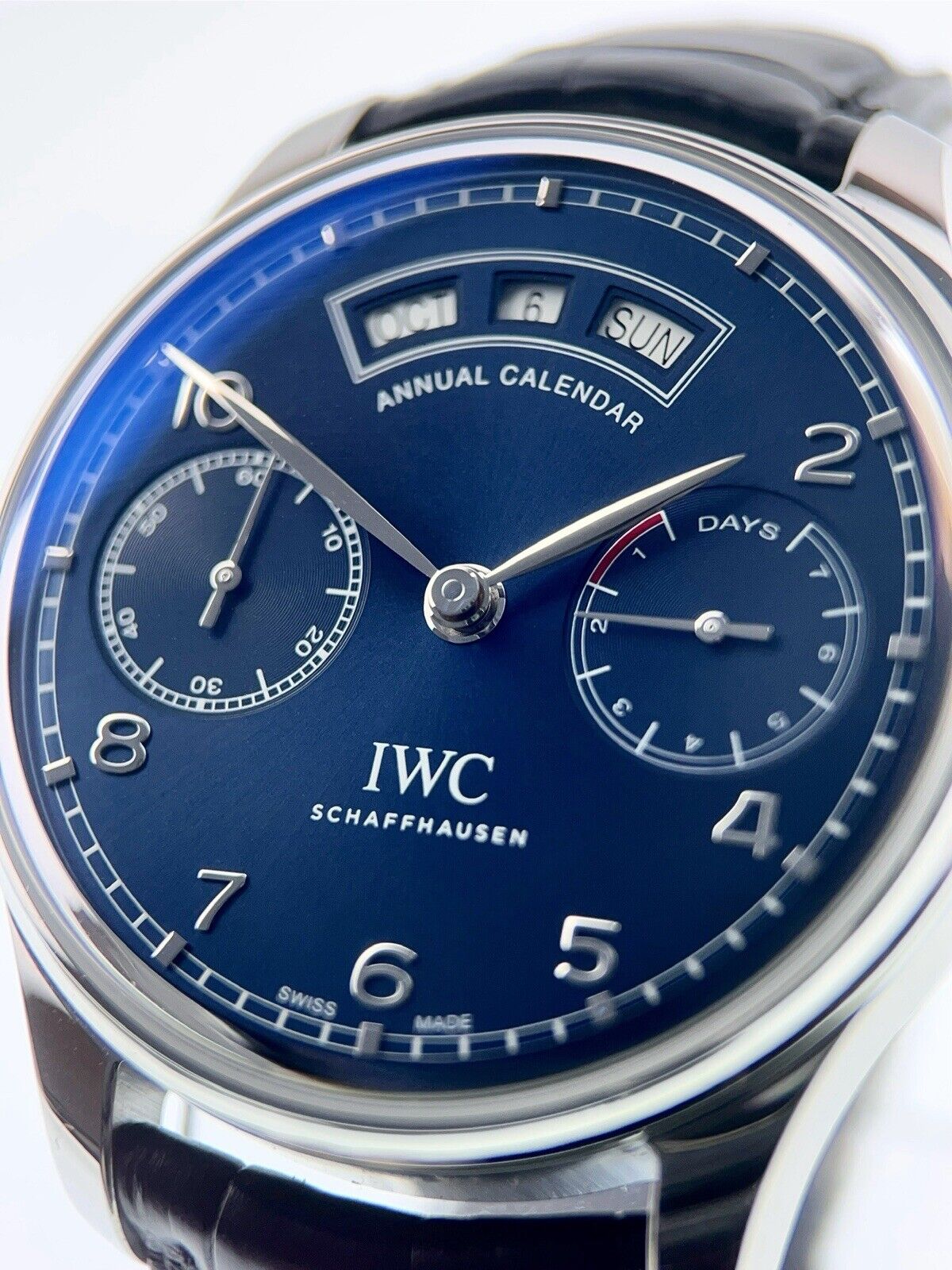 IWC Portuguese Annual Stainless Steel Blue Dial 44mm Automatic Men’s IW503502