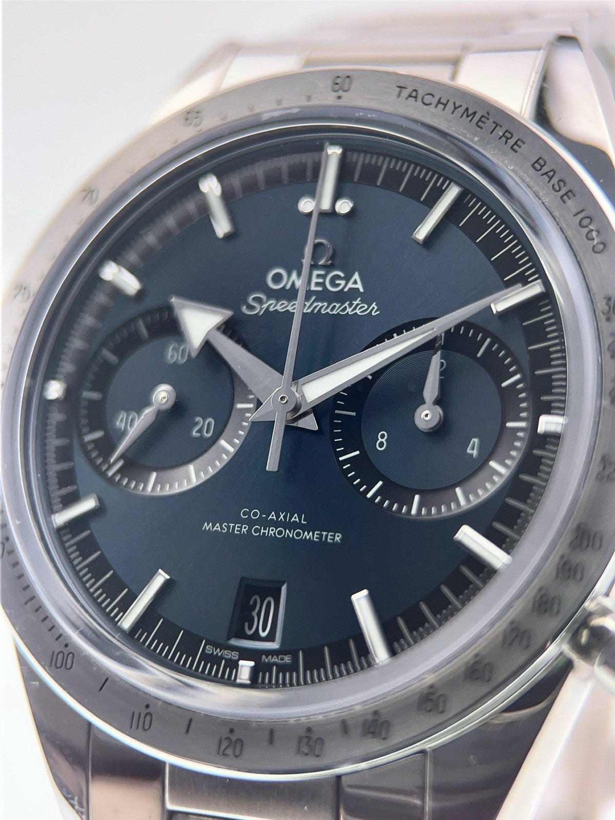 Omega Speedmaster Steel Blue Dial 40.5mm Manual Wind Watch 332.10.41.51.03.001