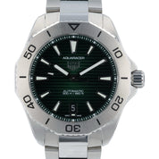 NEW Tag Heuer Aquaracer Green Dial Stainless Steel 40mm Auto Mens Watch WBP211