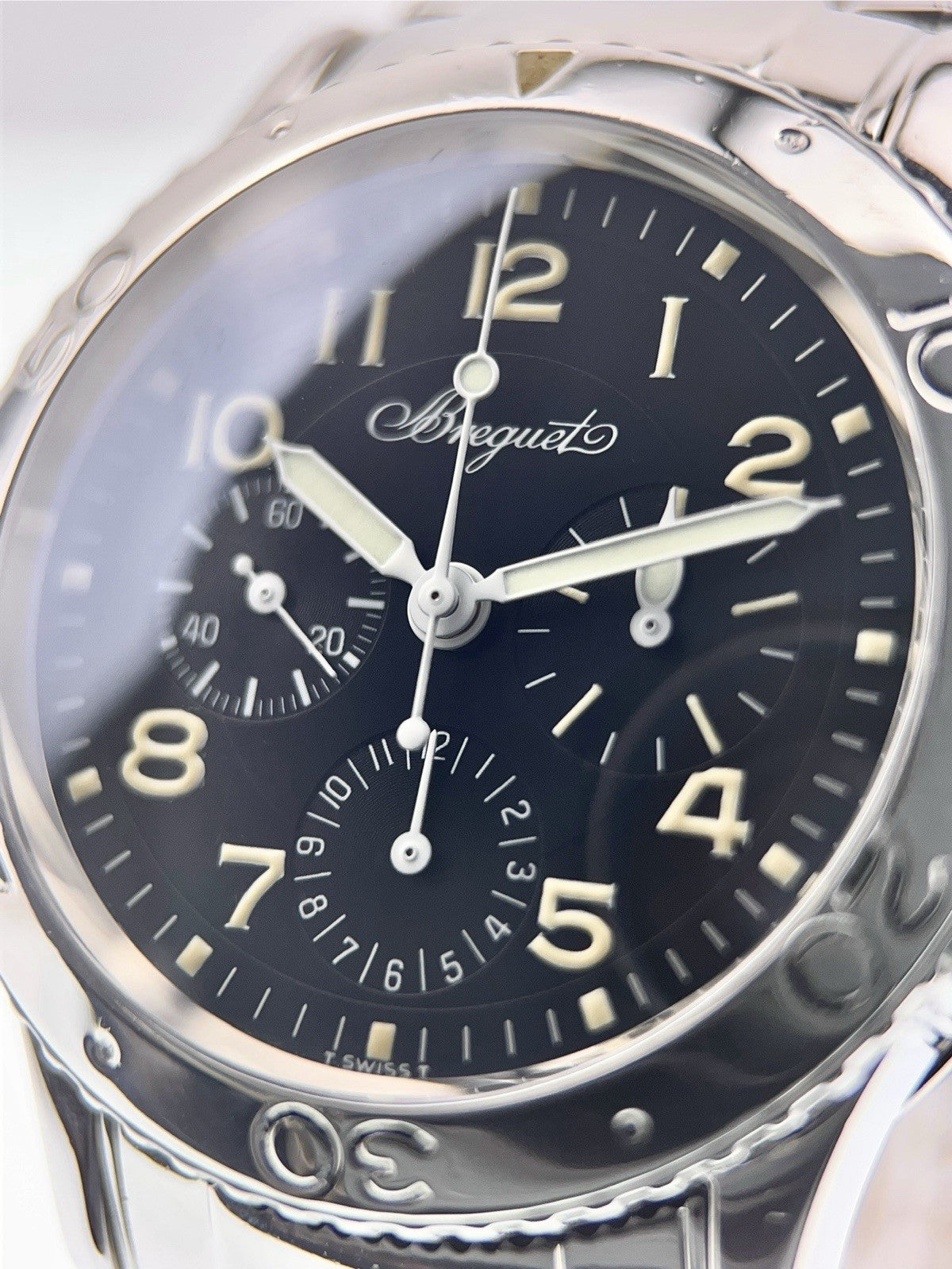 Breguet Aeronaval Type XX 3800 Chronograph Black Dial Automatic Men's Watch