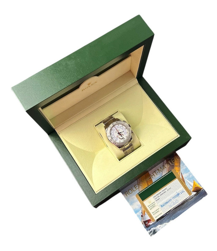 Rolex Yacht-Master II White Dial 18k White Gold 44mm Automatic Mens Watch 116689