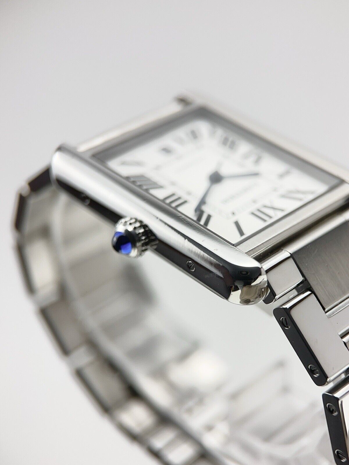 Cartier Tank XL Stainless Steel Silver Dial 31mm Automatic Men’s Watch W5200028