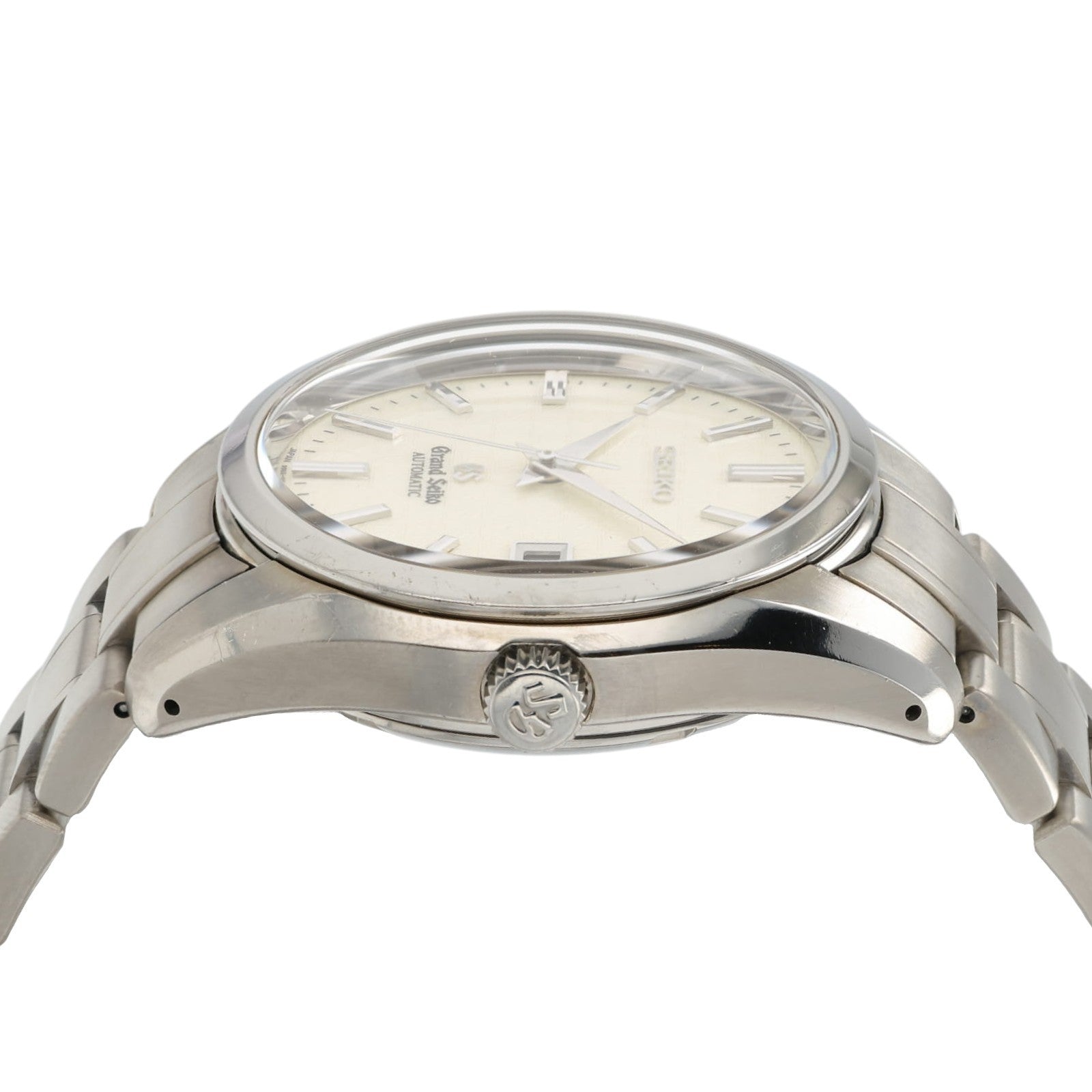 Grand Seiko Heritage Beige Dial Titanium 37mm Automatic Mens Watch SBGR025